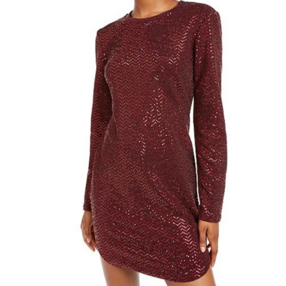 B. Darlin Long Sleeve Contour Dress